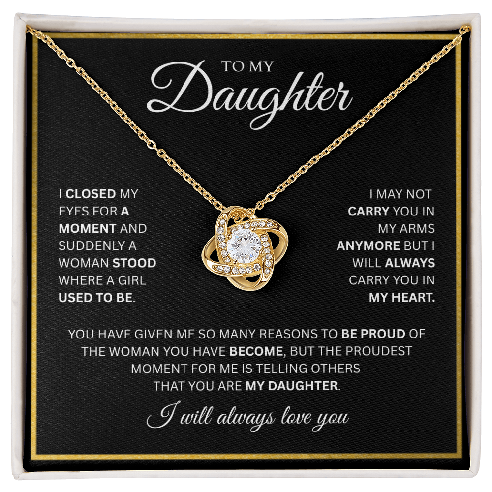 To My Daughter | Love Knot Necklace