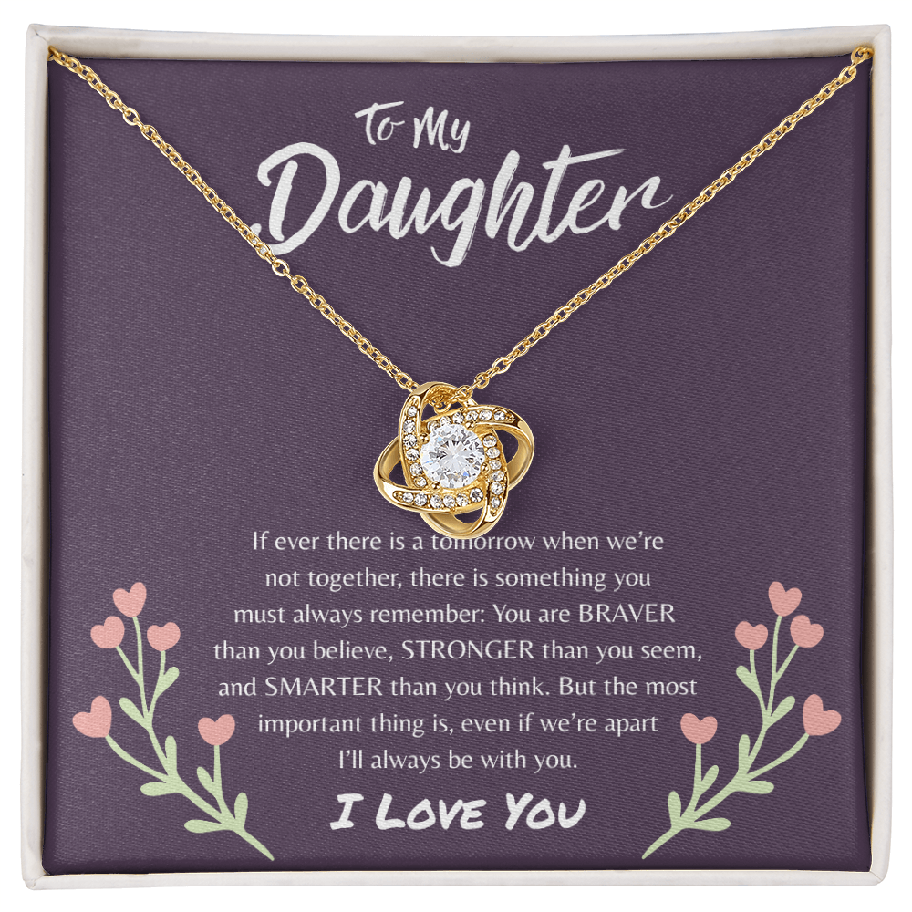 To My Daughter | Love Knot Necklace
