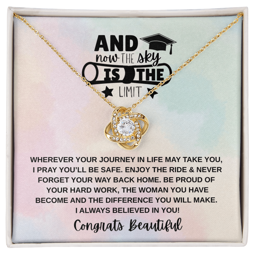 Sky is the Limit Graduation | Love Knot Necklace