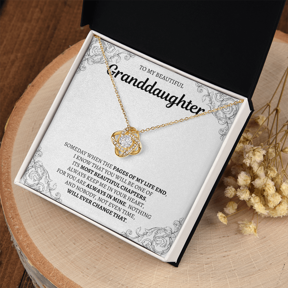 To My Granddaughter | Love Knot Necklace
