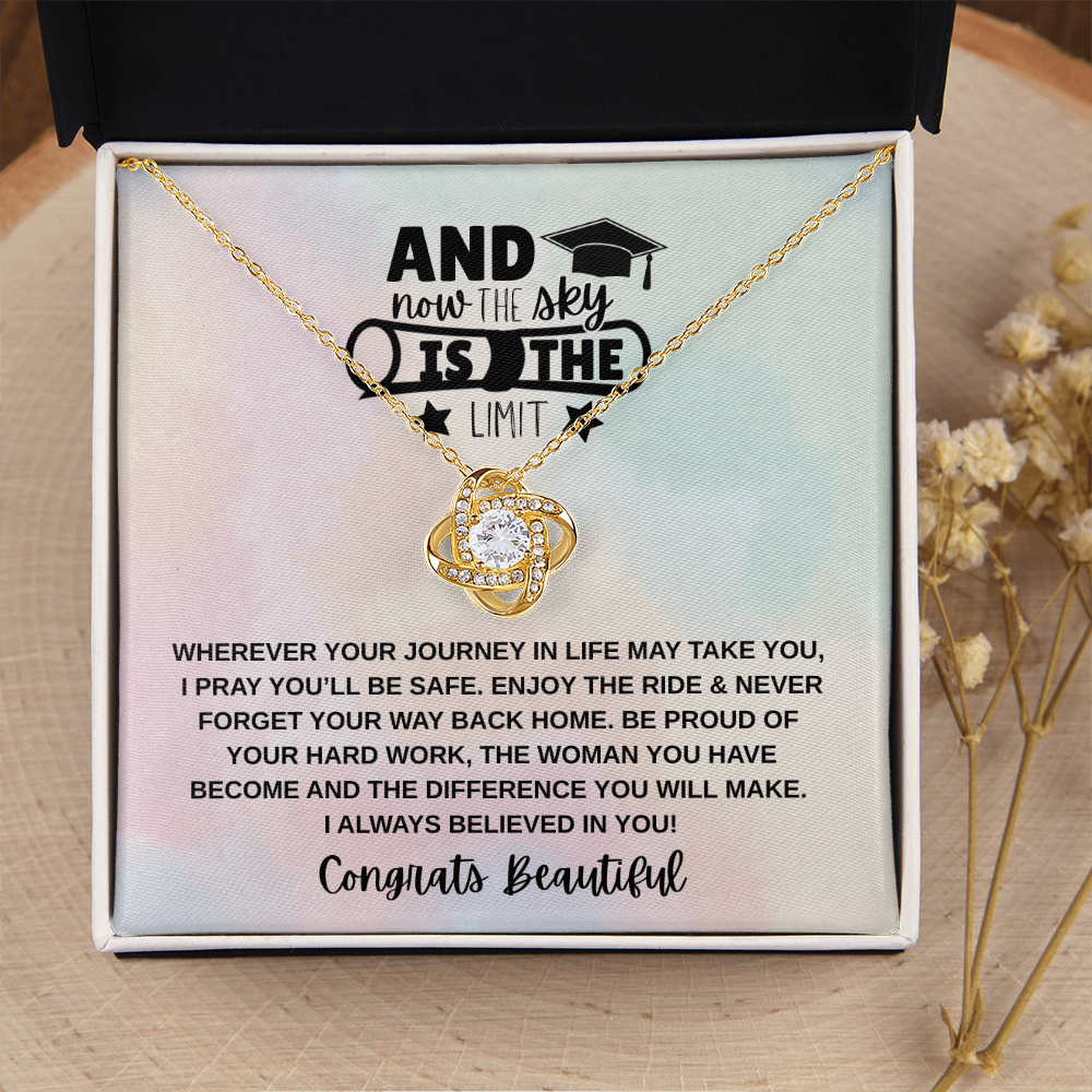 Sky is the Limit Graduation | Love Knot Necklace