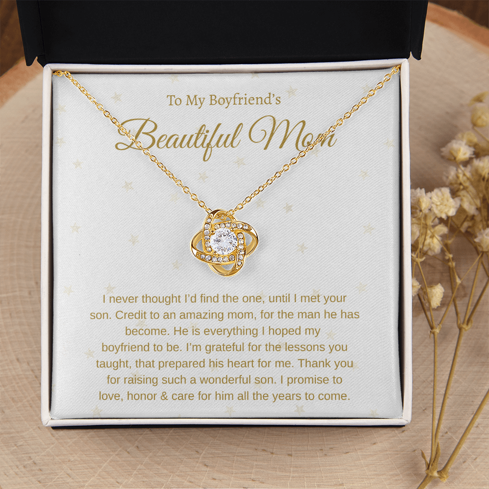 To My Boyfriend's Mom | Love Knot Necklace