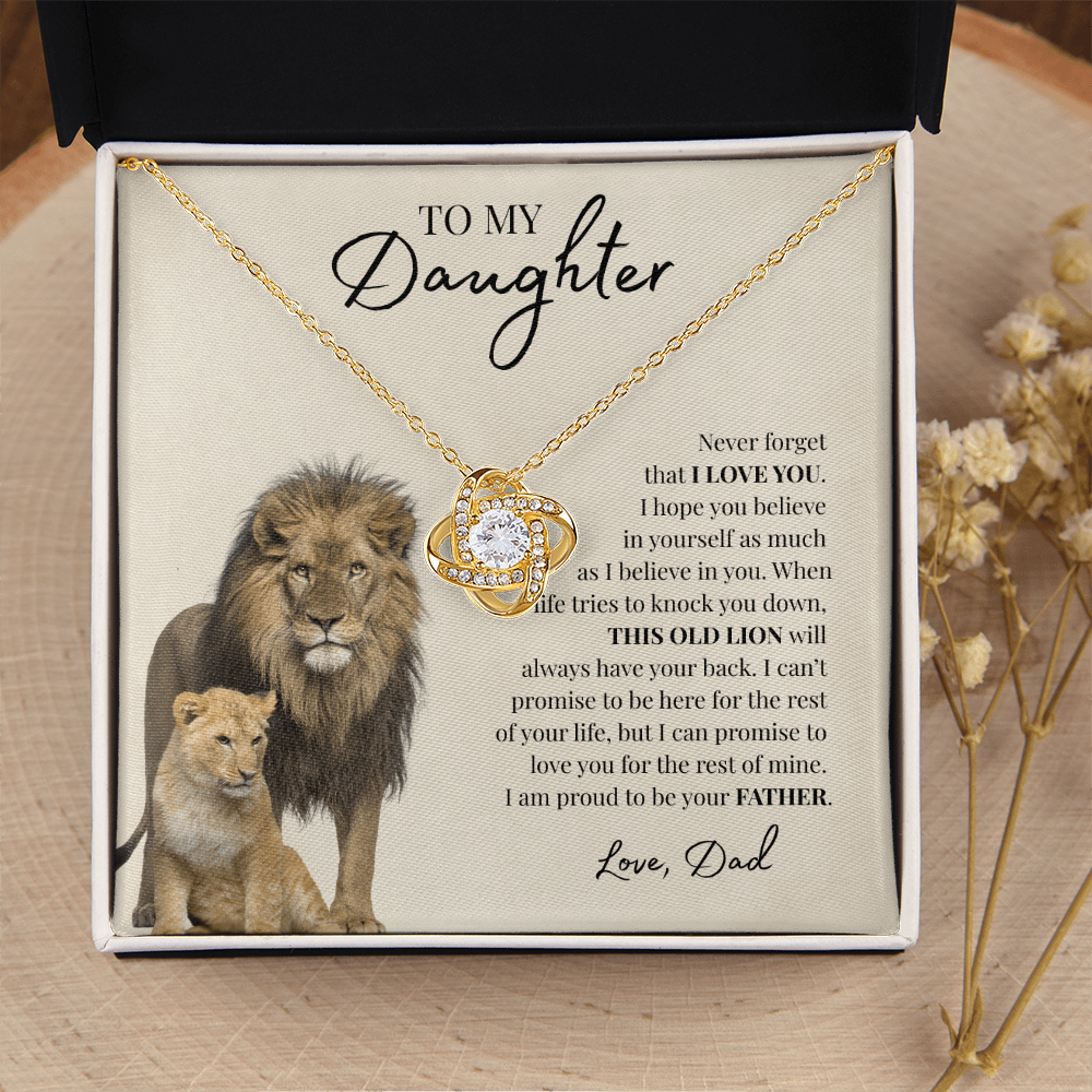 To My Daughter | Love Knot Necklace