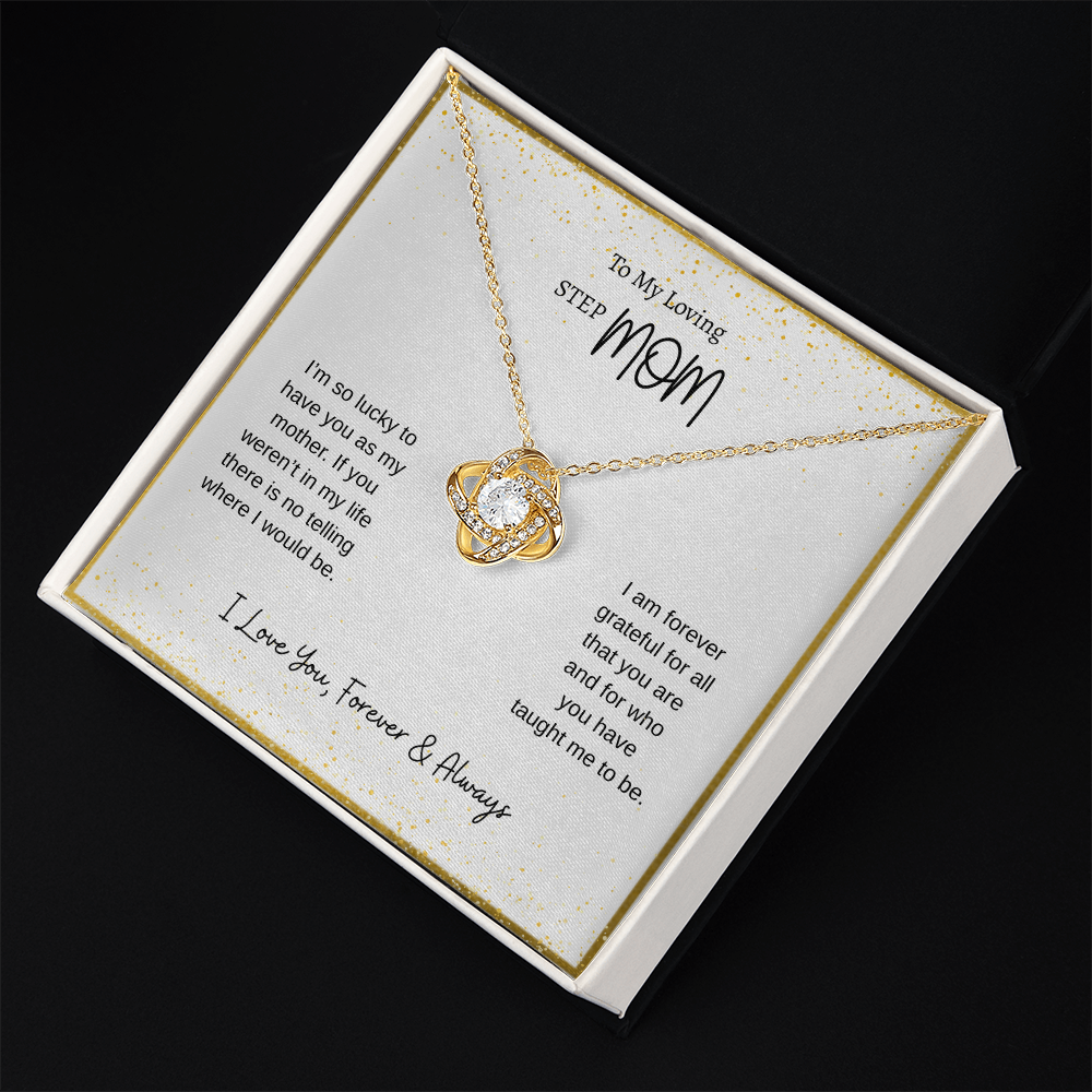 To My Loving Step Mom | Love Knot Necklace