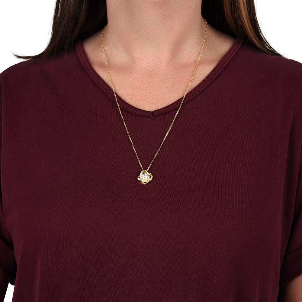 To My Beautiful Wife | Love Knot Necklace
