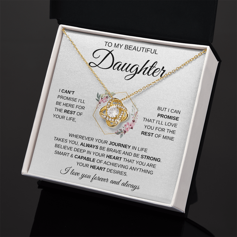 To My Beautiful Daughter | Love Knot Necklace
