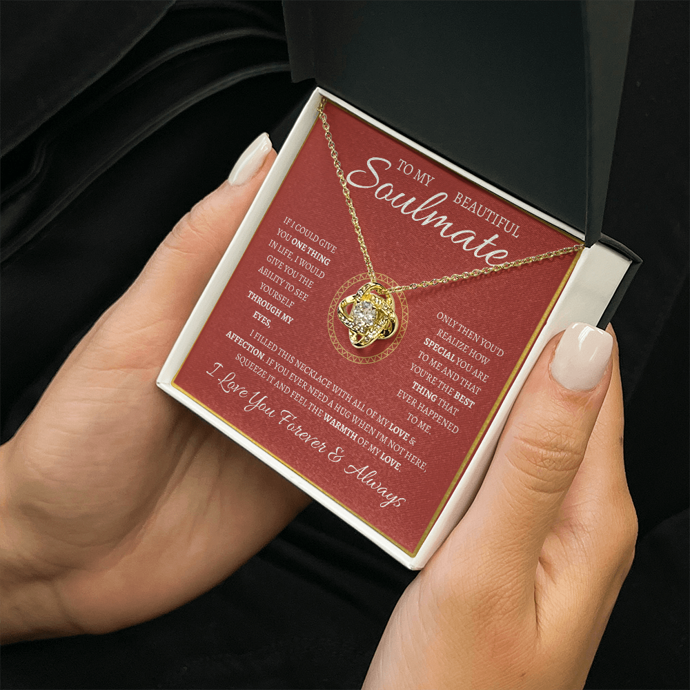 TO MY BEAUTIFUL SOULMATE | Love Knot Necklace