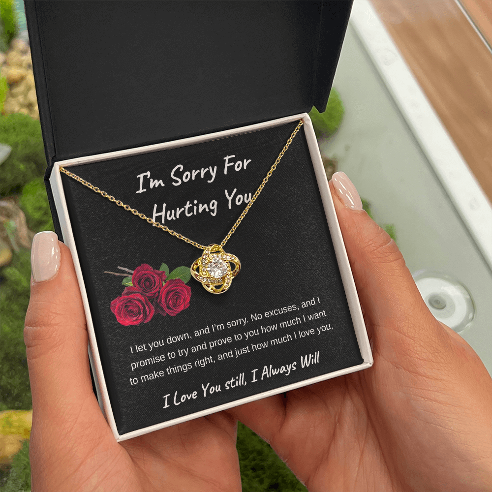 I'm Sorry For Hurting You |  Love Knot Necklace