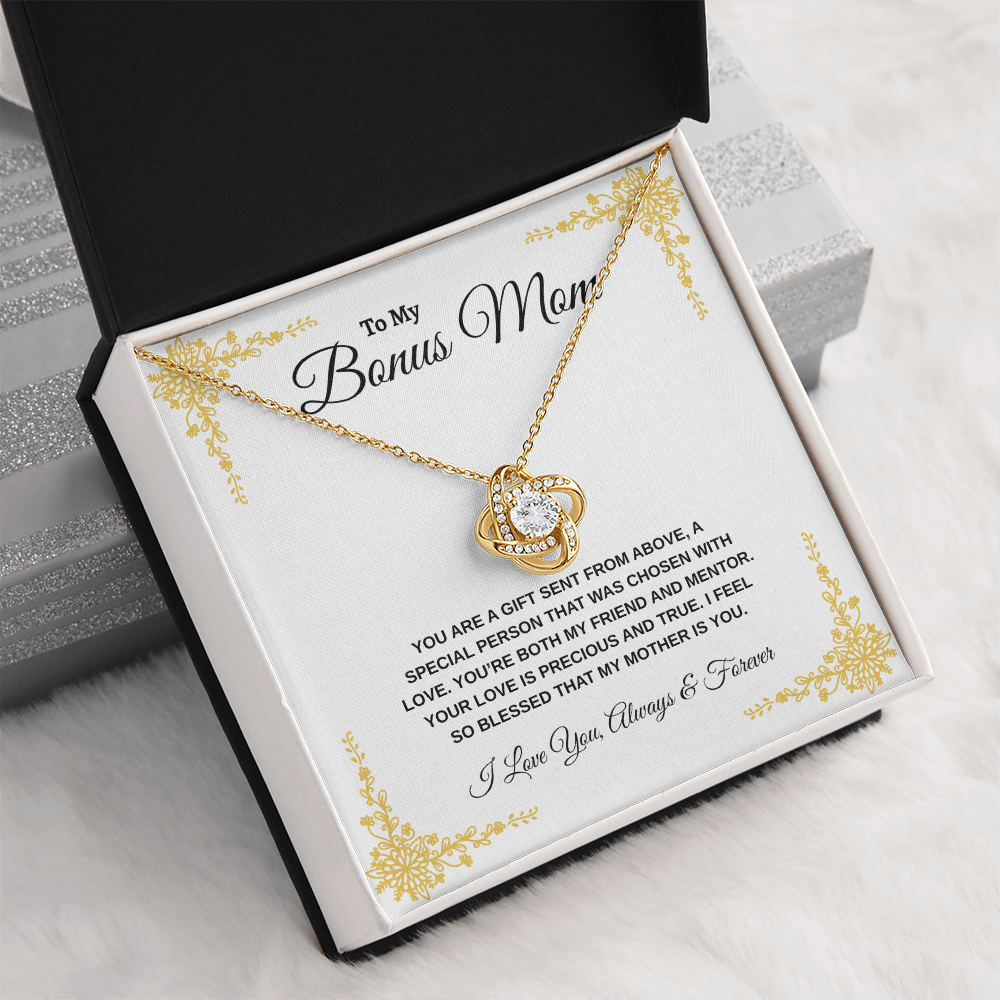 To My Bonus Mom | Love Knot Necklace