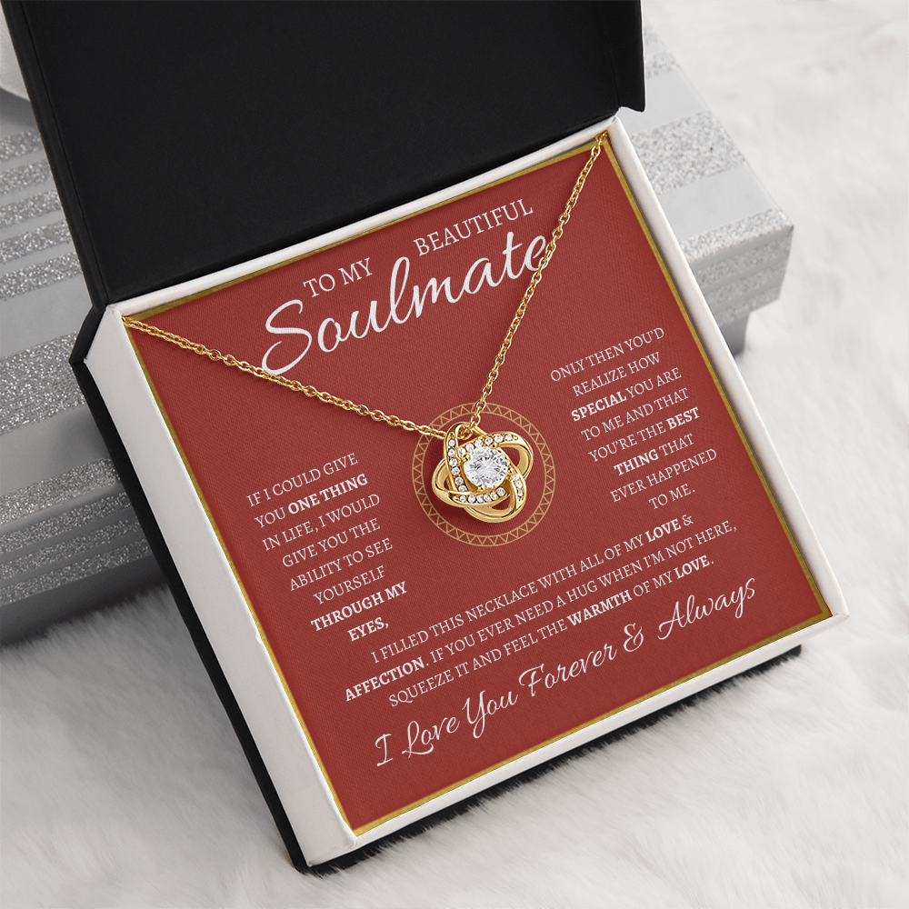 TO MY BEAUTIFUL SOULMATE | Love Knot Necklace