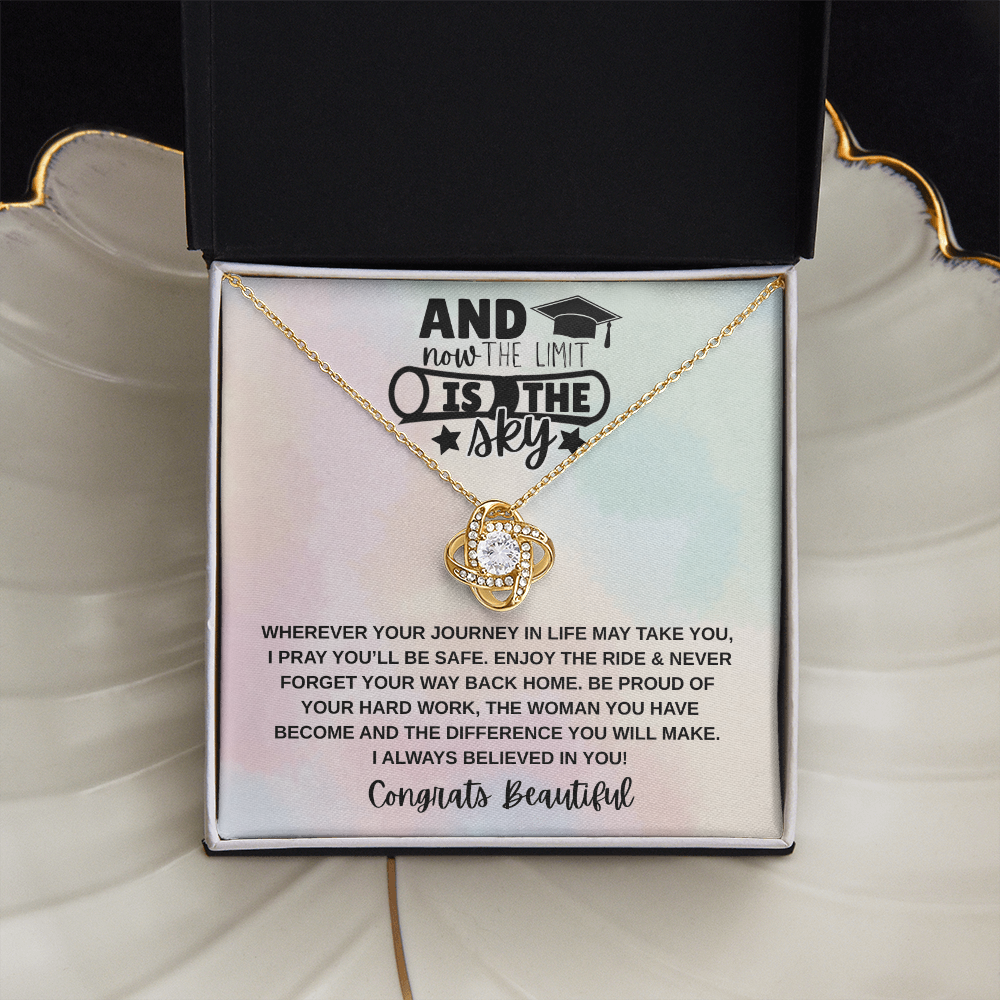 Limit is the Sky Graduation | Love Knot Necklace