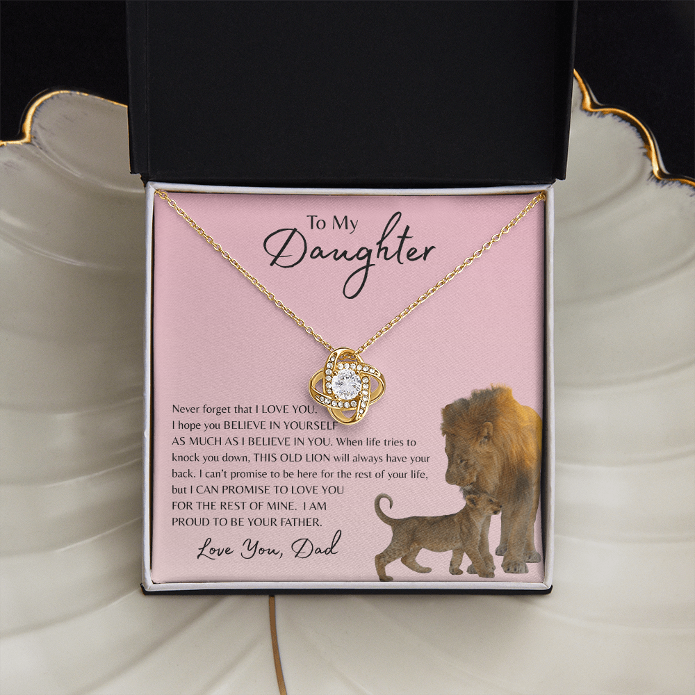 To My Daughter | Love Knot Necklace