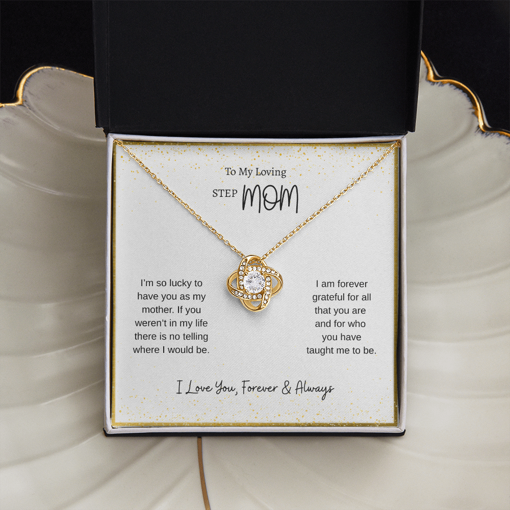 To My Loving Step Mom | Love Knot Necklace