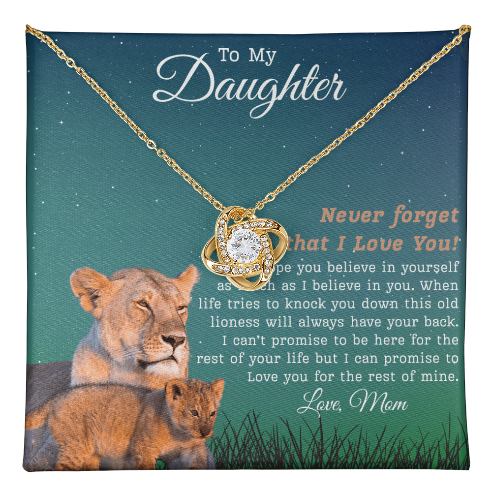 To My Daughter | Love Knot Necklace