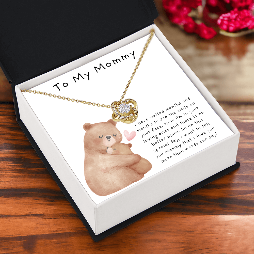 To My Mommy Bears | Love Knot Necklace