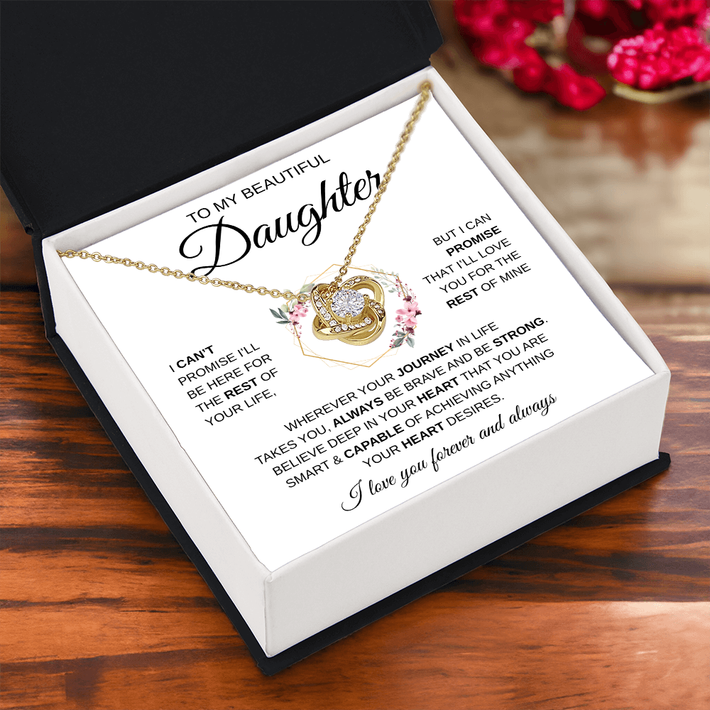 To My Beautiful Daughter | Love Knot Necklace