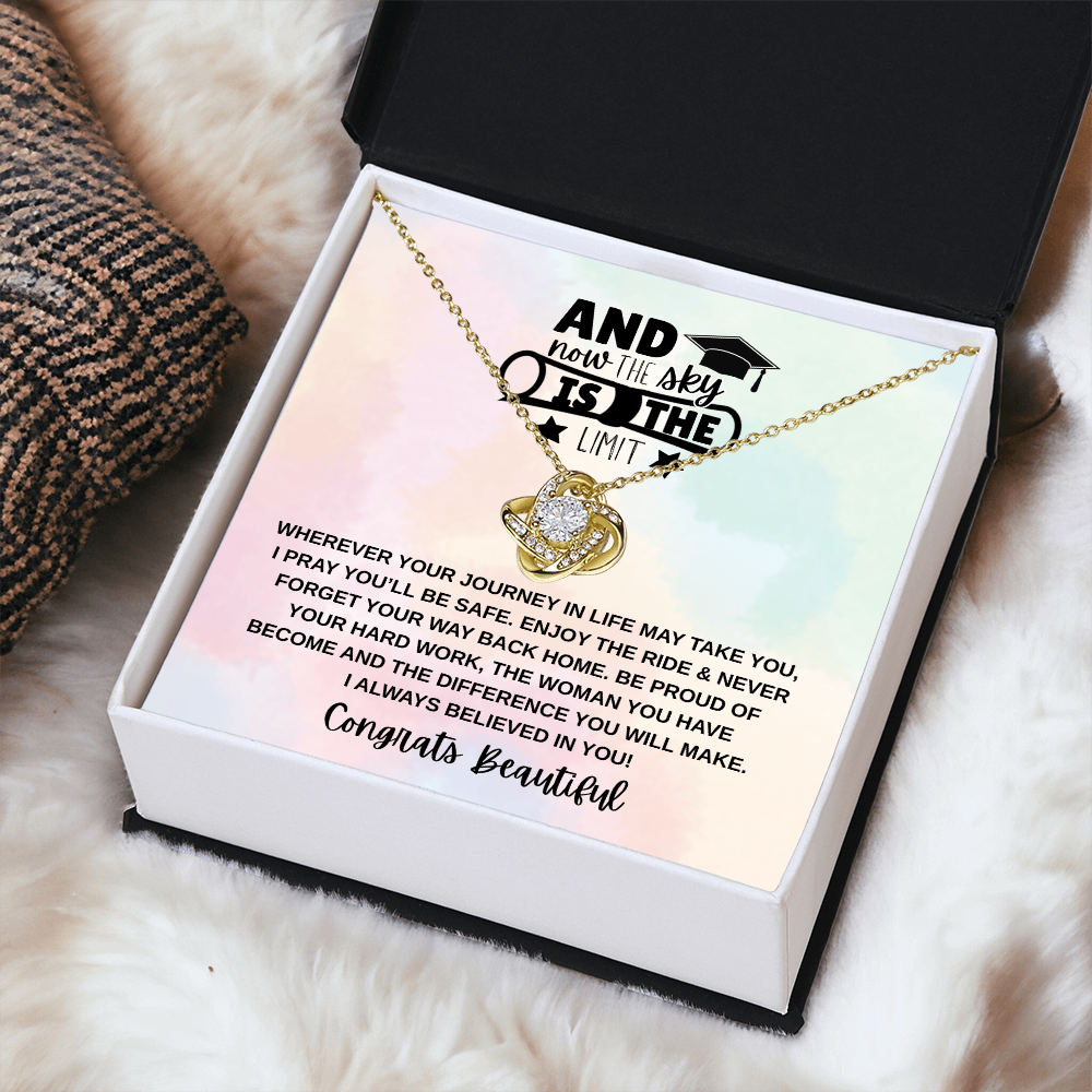 Sky is the Limit Graduation | Love Knot Necklace