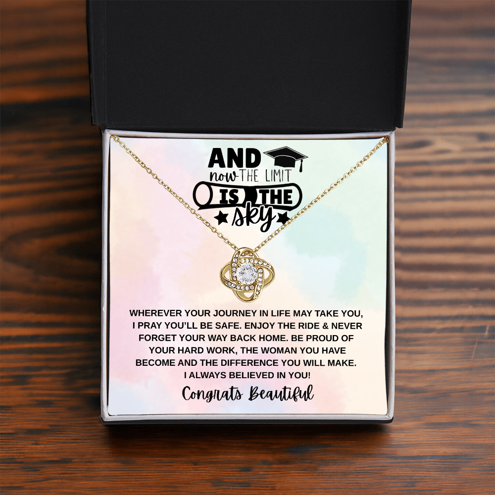 Limit is the Sky Graduation | Love Knot Necklace