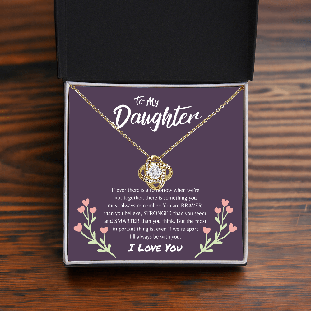 To My Daughter | Love Knot Necklace