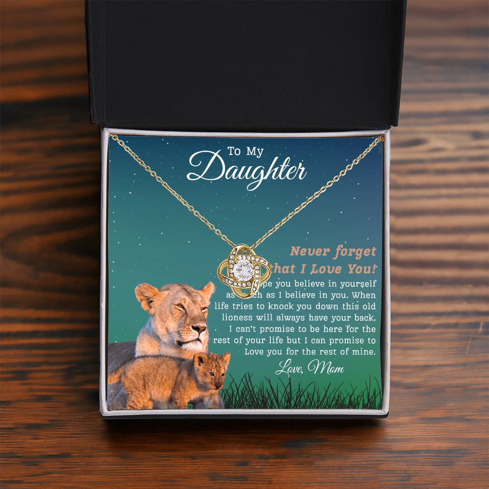 To My Daughter | Love Knot Necklace