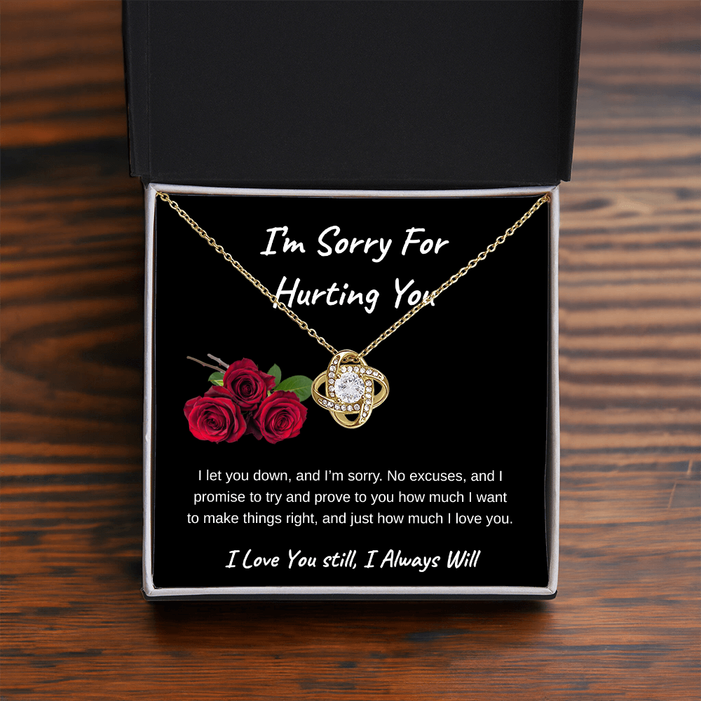 I'm Sorry For Hurting You |  Love Knot Necklace