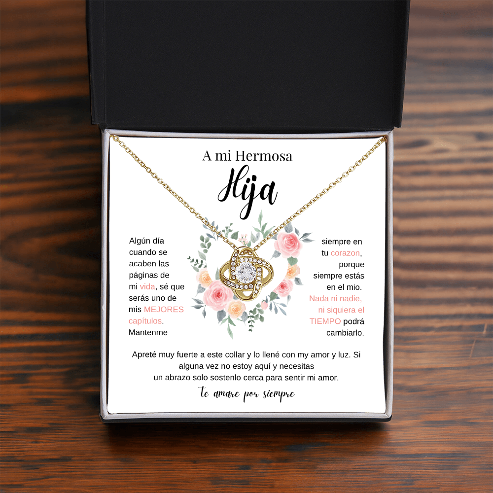 A Mi Hermosa Hija | Love Knot Necklace