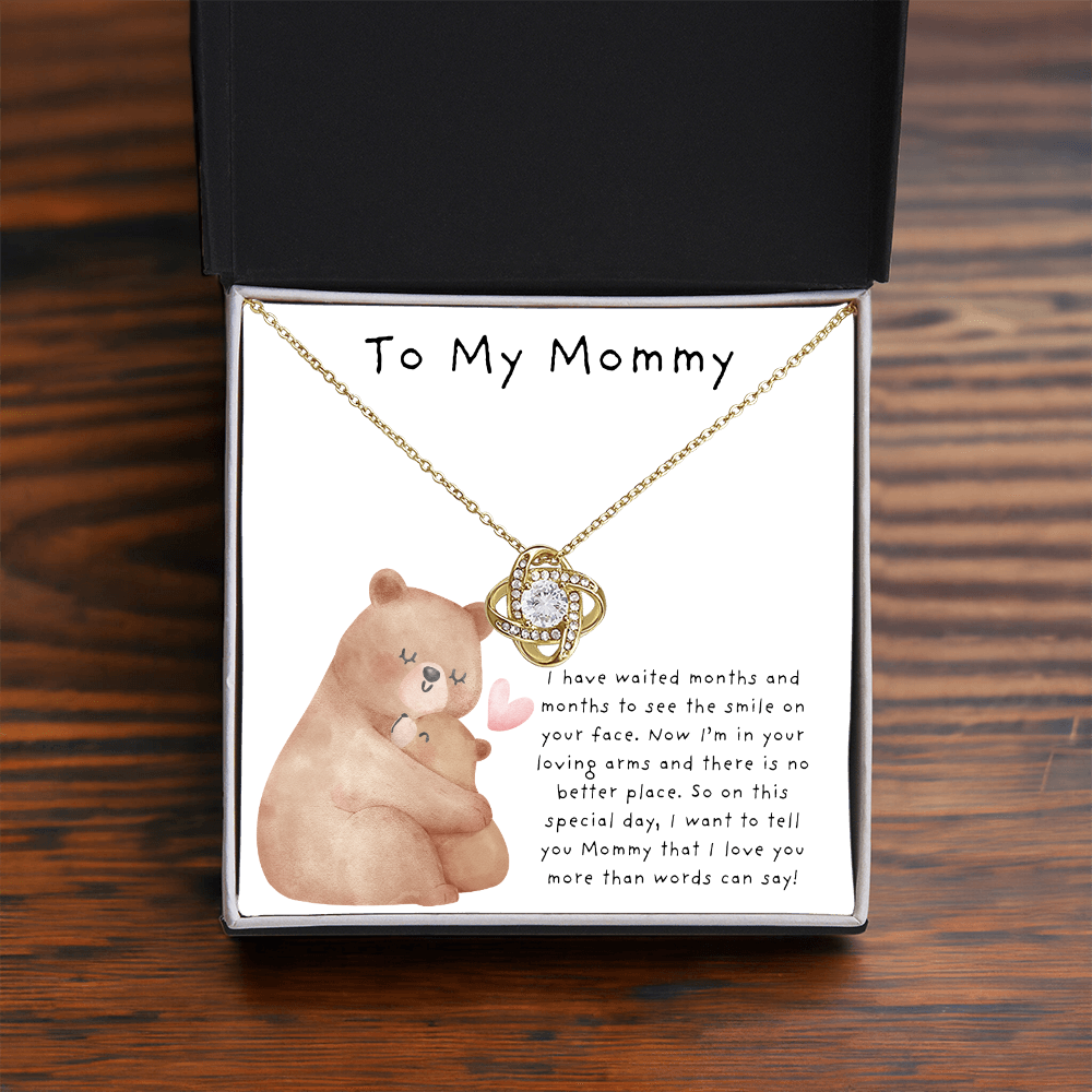 To My Mommy Bears | Love Knot Necklace