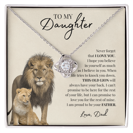 To My Daughter | Love Knot Necklace