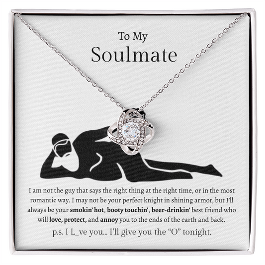 To My Soulmate | Love Knot Necklace