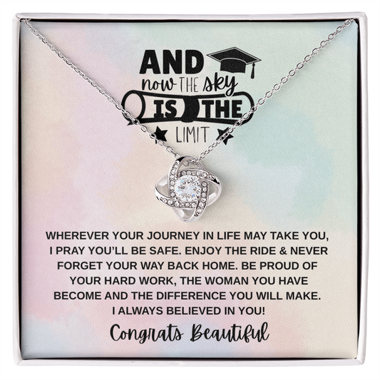 Sky is the Limit Graduation | Love Knot Necklace