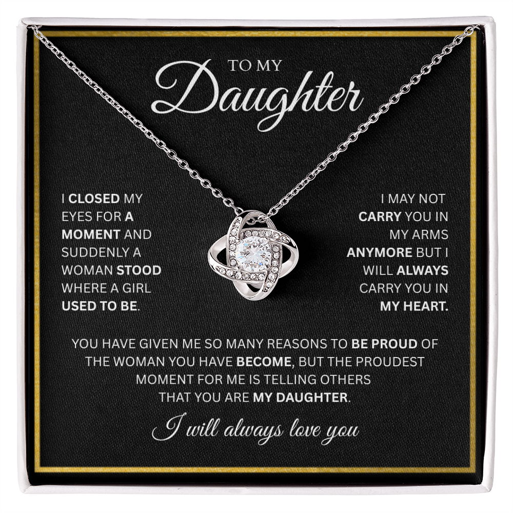 To My Daughter | Love Knot Necklace