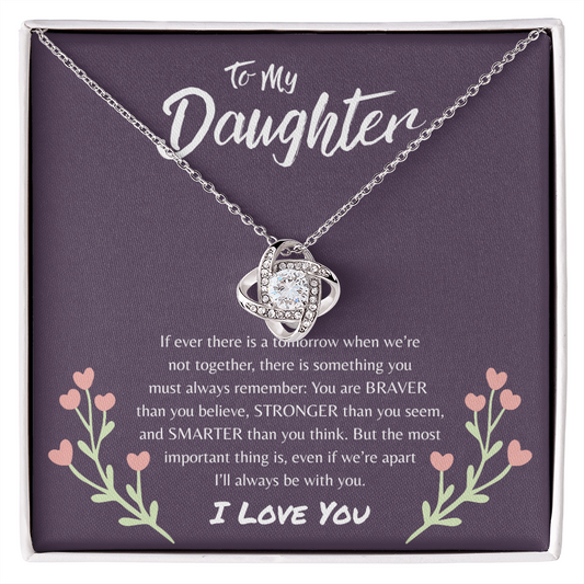 To My Daughter | Love Knot Necklace