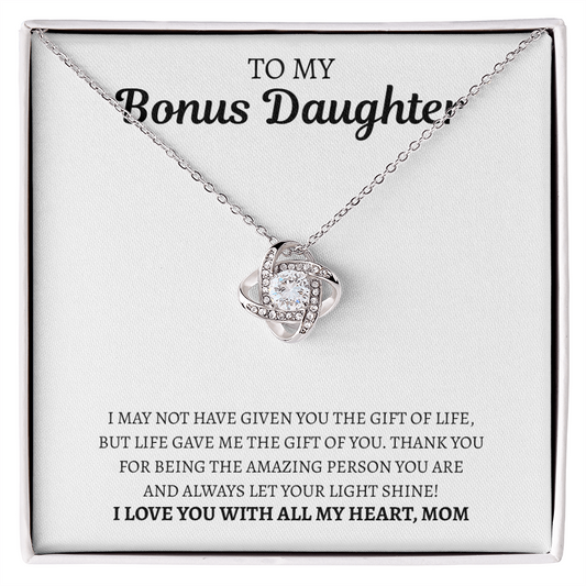 To My Bonus Mom | Love Knot Necklace