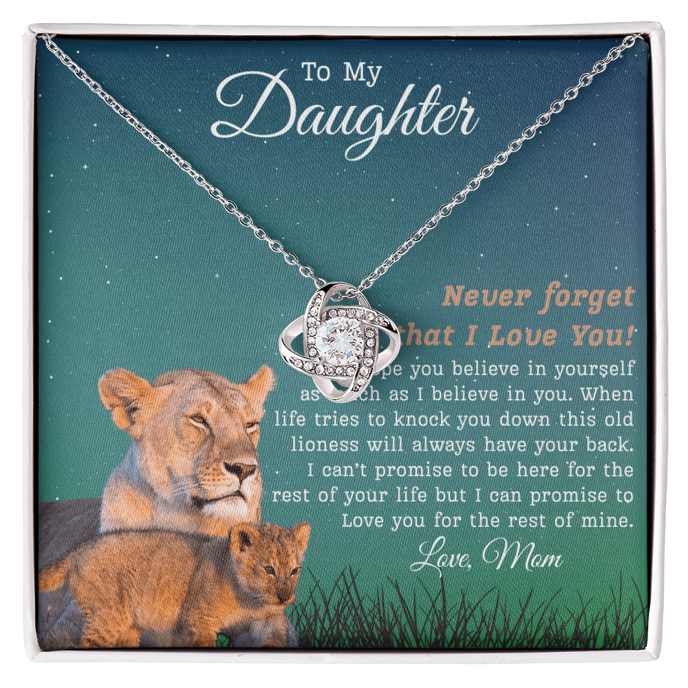 To My Daughter | Love Knot Necklace