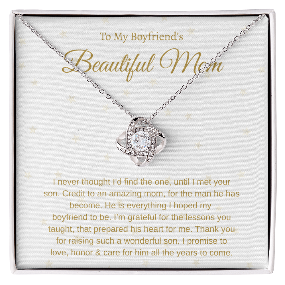 To My Boyfriend's Mom | Love Knot Necklace