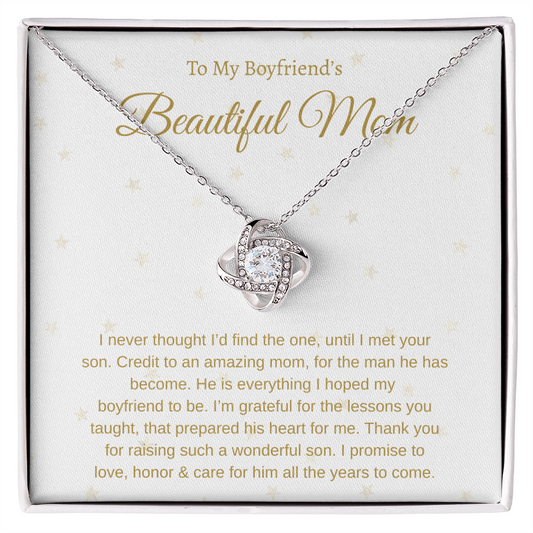 To My Boyfriend's Mom | Love Knot Necklace