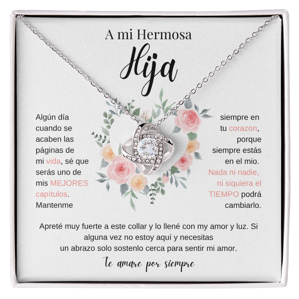 A Mi Hermosa Hija | Love Knot Necklace