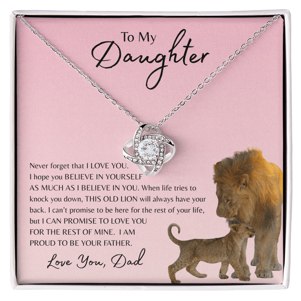 To My Daughter | Love Knot Necklace