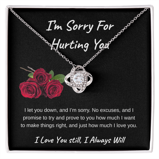 I'm Sorry For Hurting You |  Love Knot Necklace