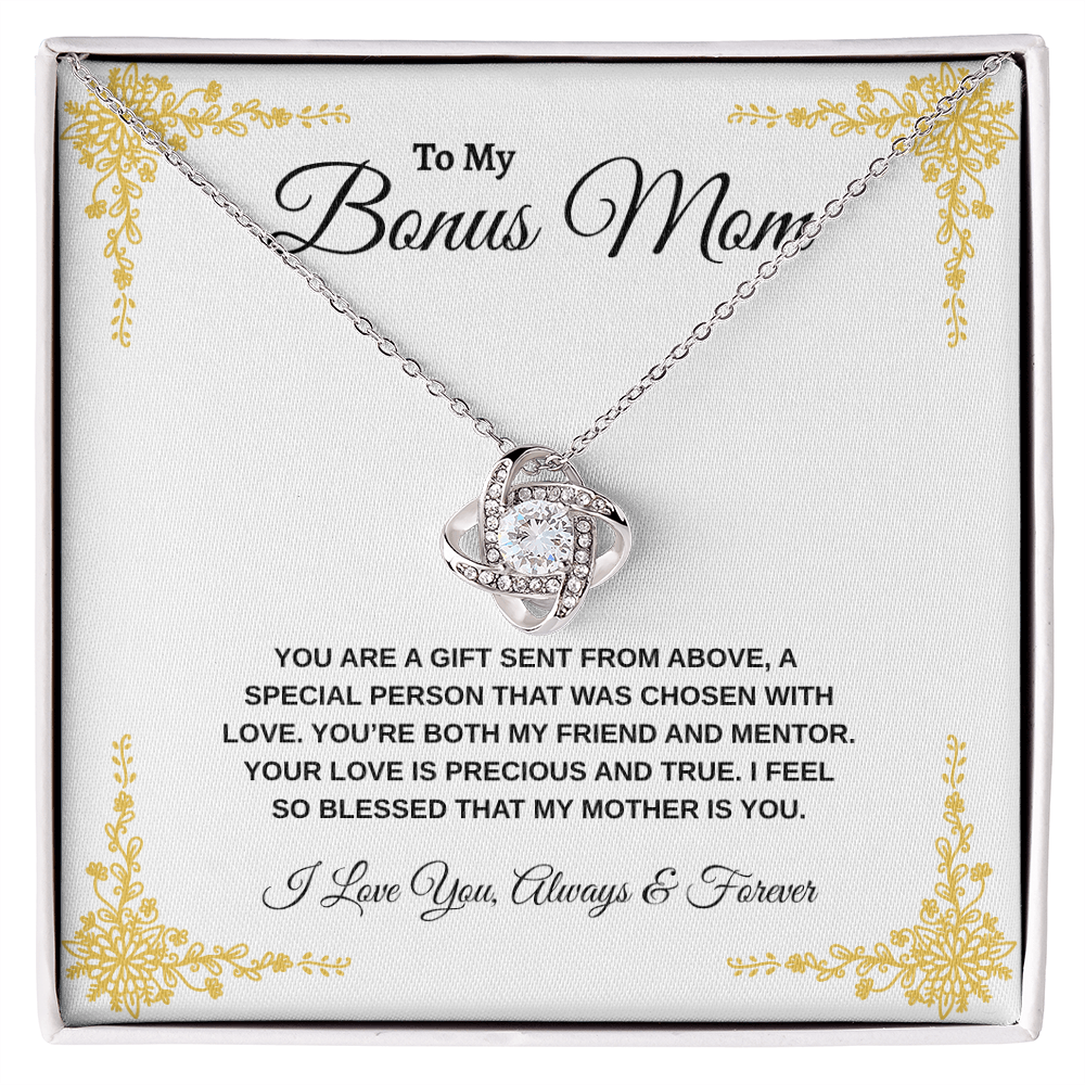 To My Bonus Mom | Love Knot Necklace