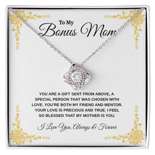 To My Bonus Mom | Love Knot Necklace
