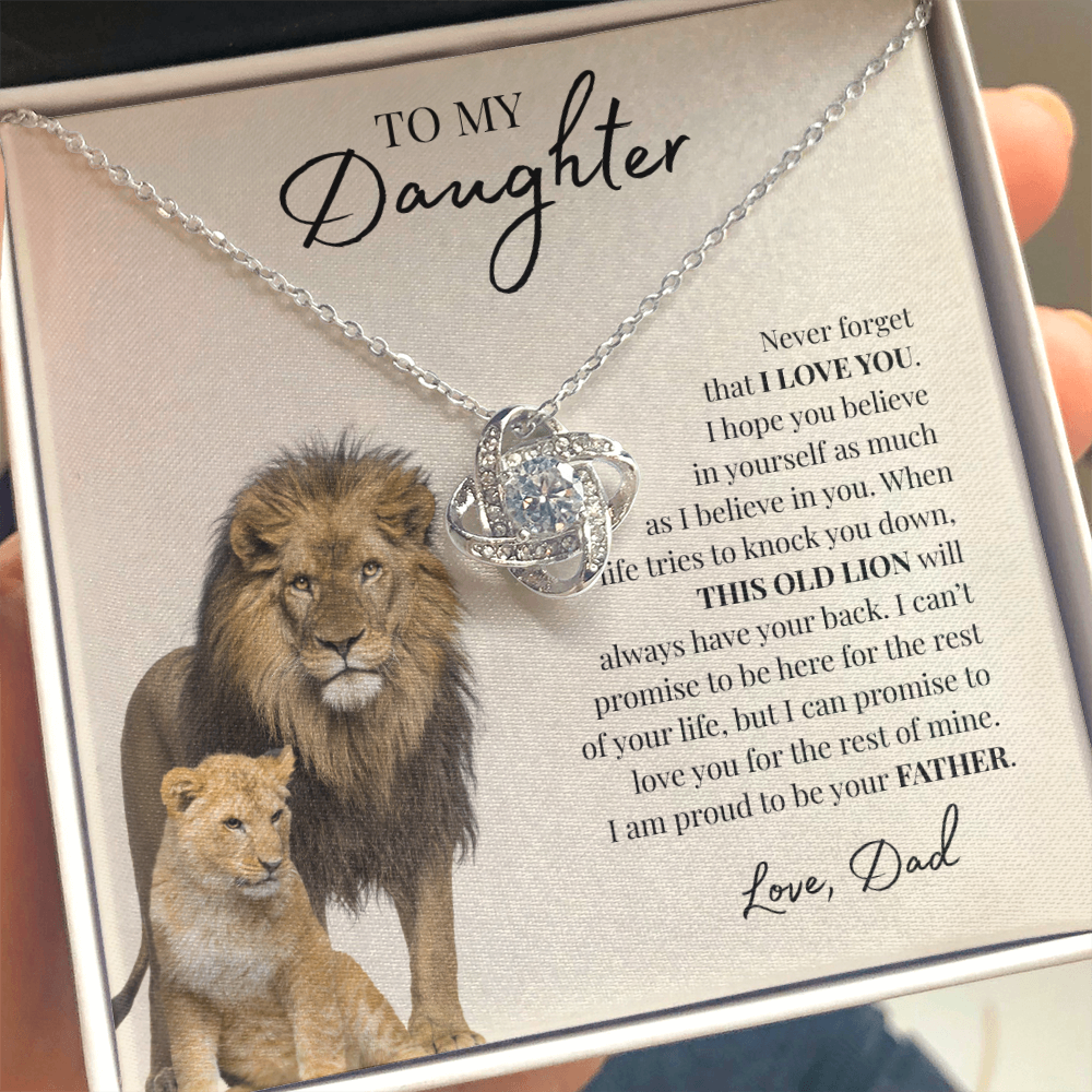 To My Daughter | Love Knot Necklace