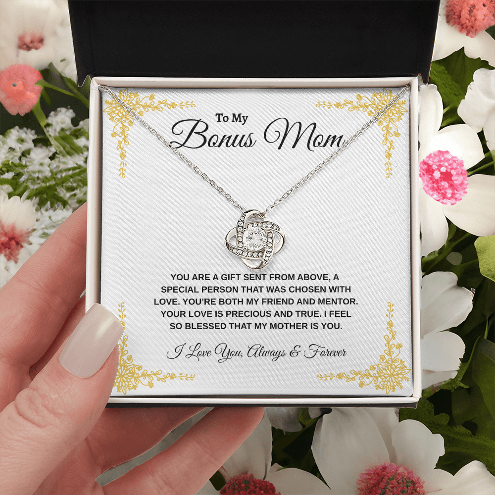 To My Bonus Mom | Love Knot Necklace