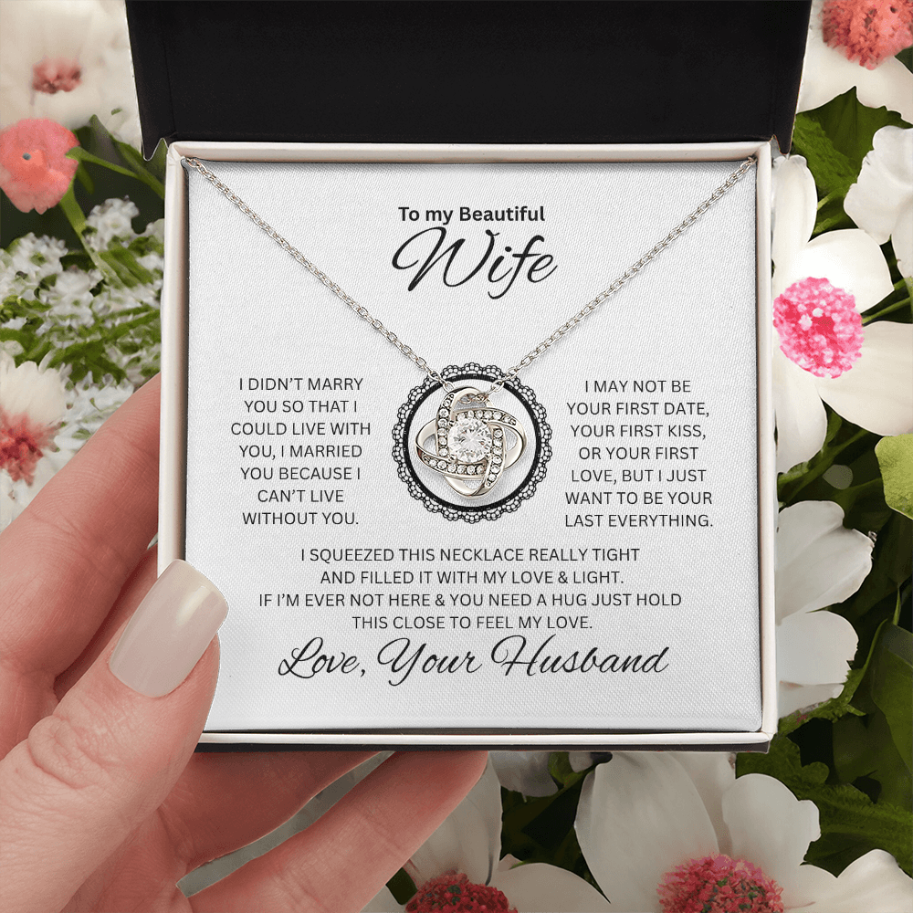 Gift to my Beautiful Wife | Love Knot Necklace