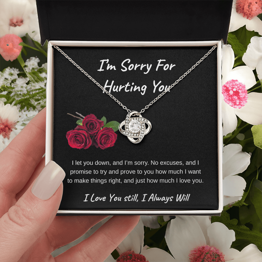 I'm Sorry For Hurting You |  Love Knot Necklace