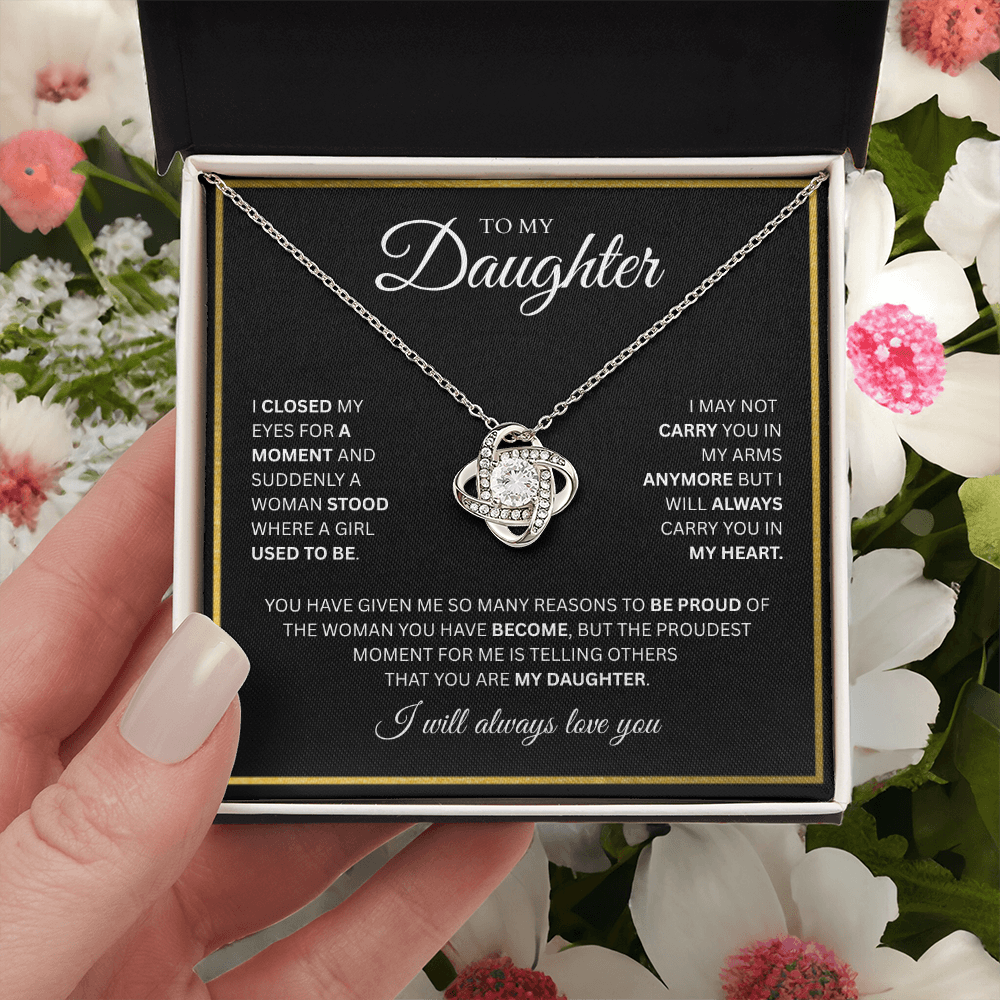 To My Daughter | Love Knot Necklace