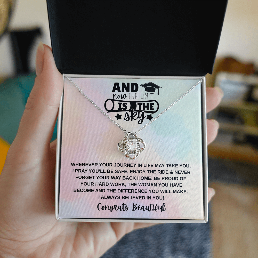 Limit is the Sky Graduation | Love Knot Necklace