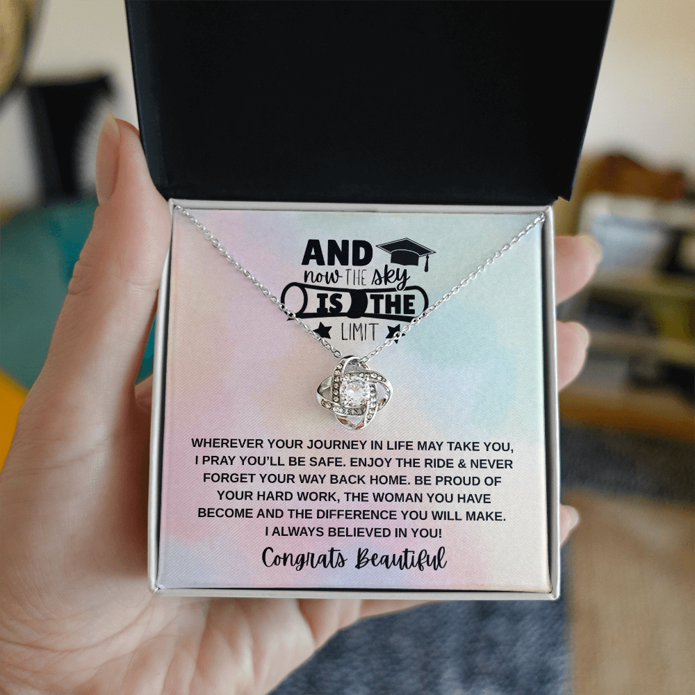 Sky is the Limit Graduation | Love Knot Necklace