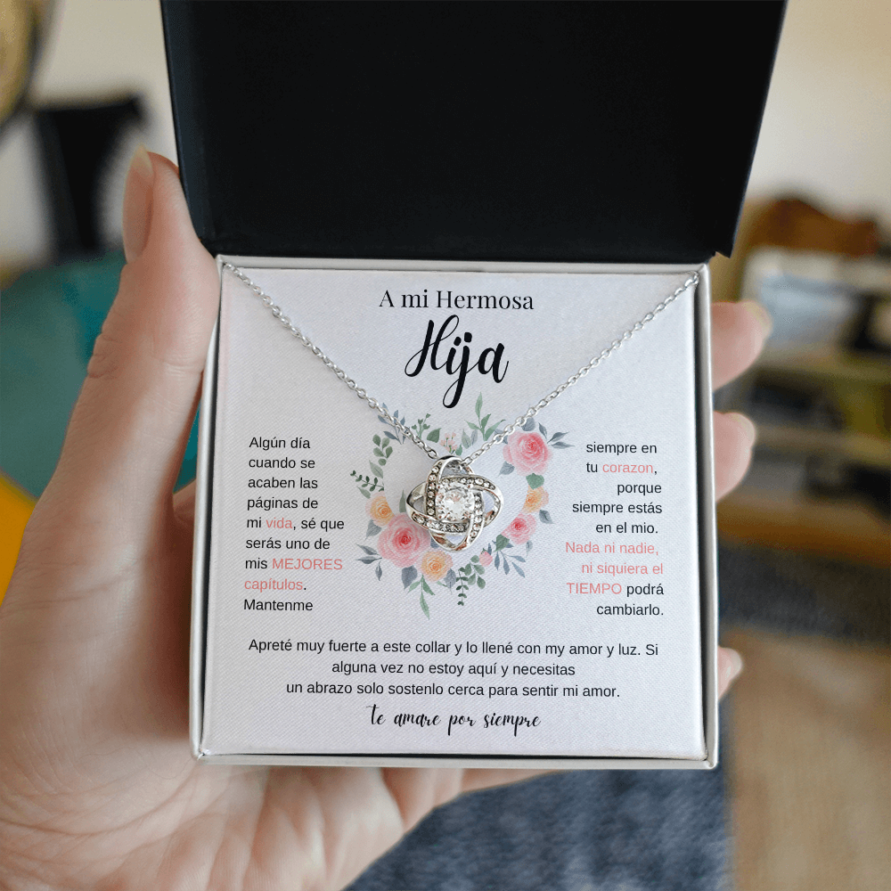 A Mi Hermosa Hija | Love Knot Necklace