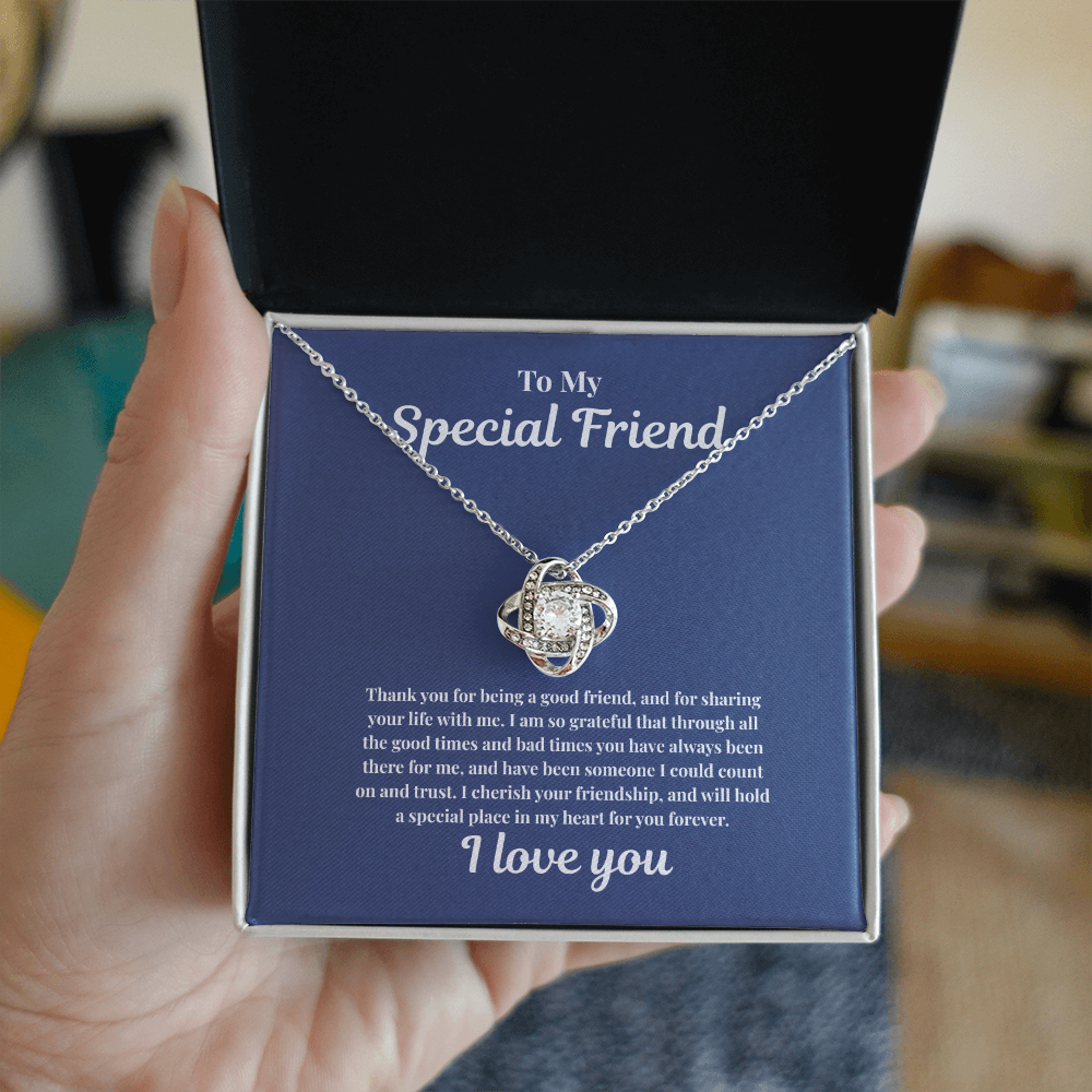 To My Special Friend | Love Knot Necklace